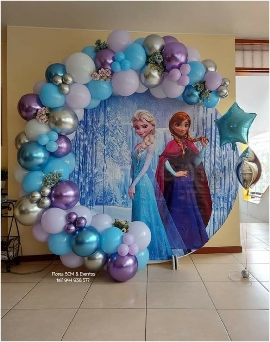 party artists Frozen Theme Balloon Decor